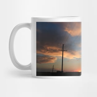 Power Line Sunset Mug